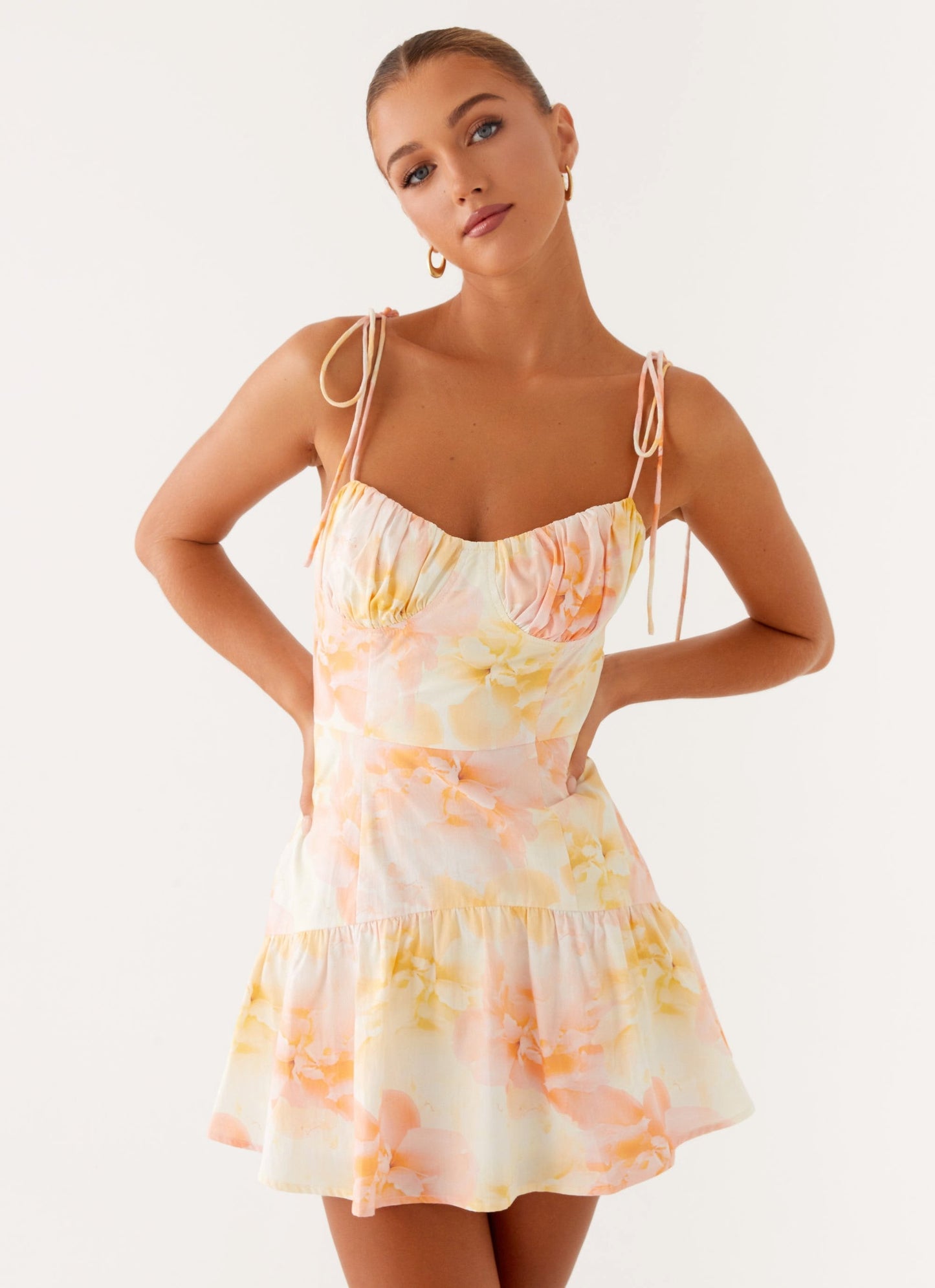 Robe Courte Fleurie Abby
