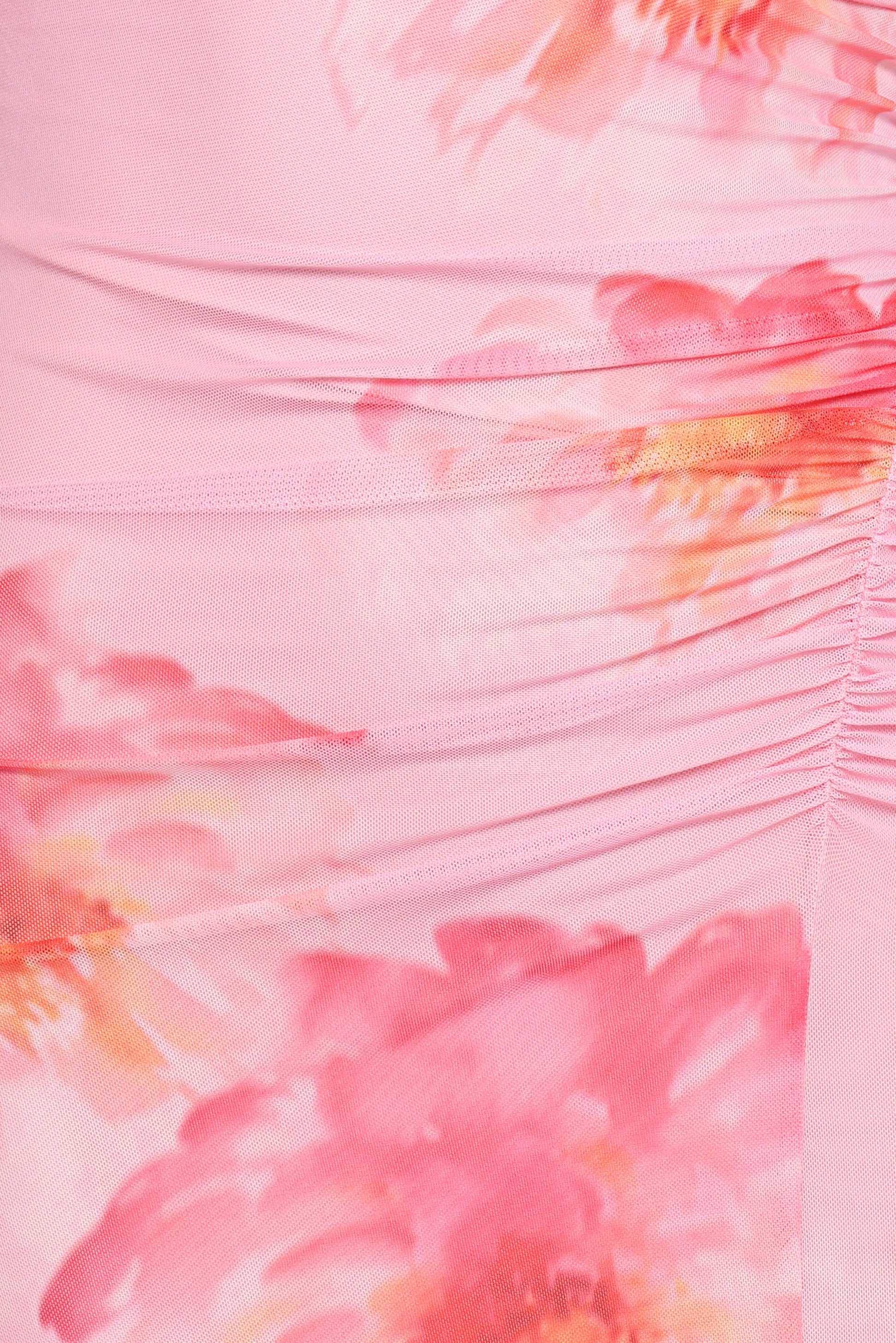 Robe Longue Fleurie Rose Elegante